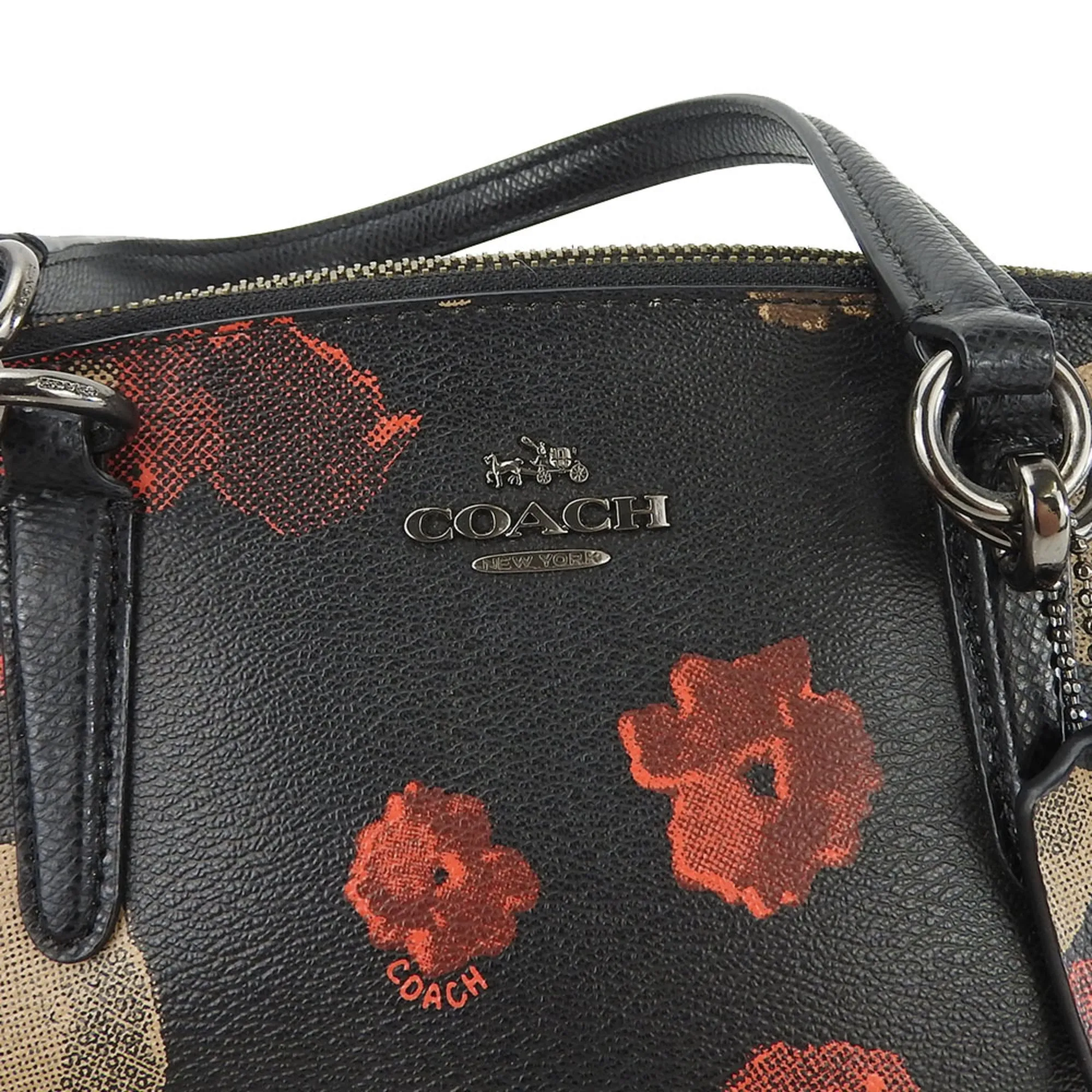 Coach   Color Pvc Leather Handbag (Pre-Owned)