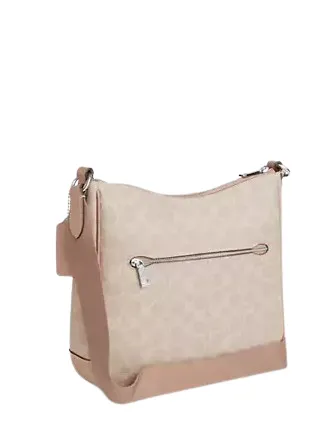 Coach Ellie File Bag In Signature Canvas With Stripe