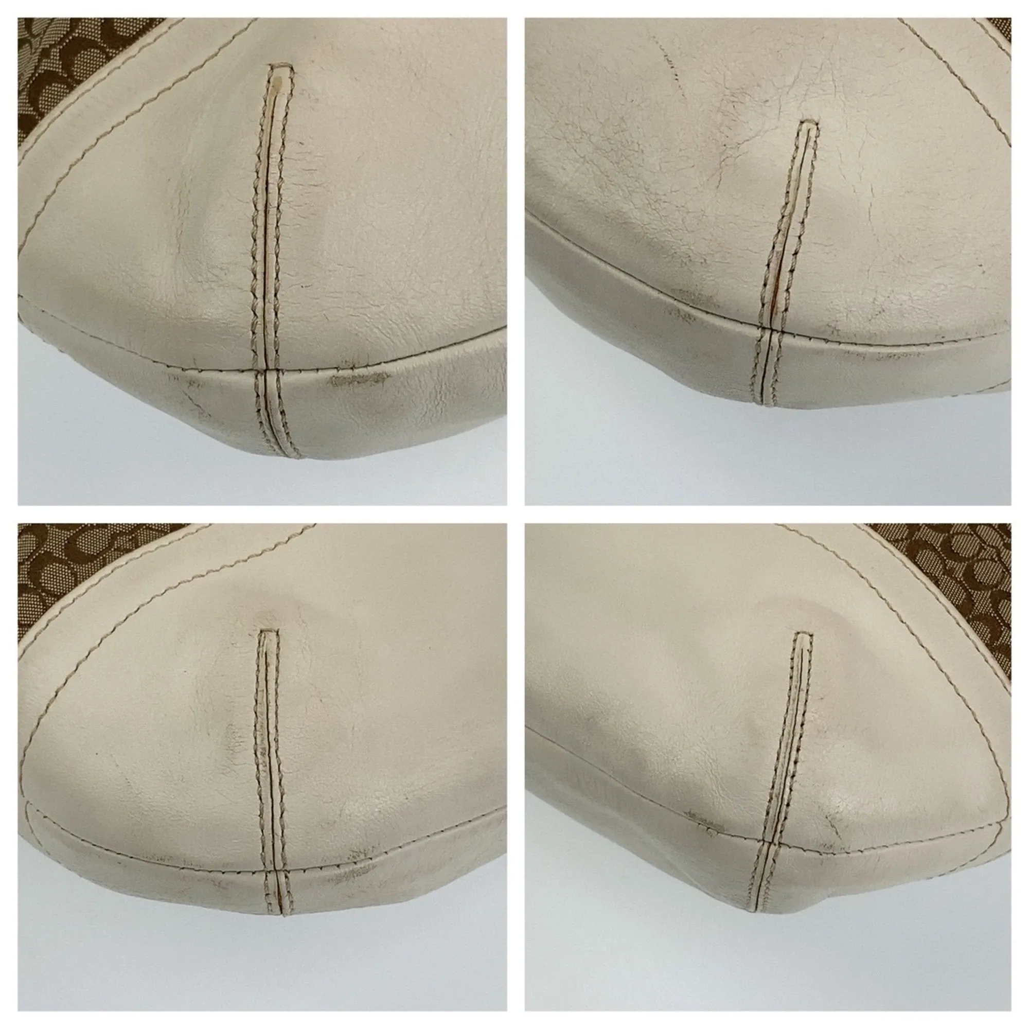 Coach  Leather Canvas Shoulder Bag (Pre-Owned)