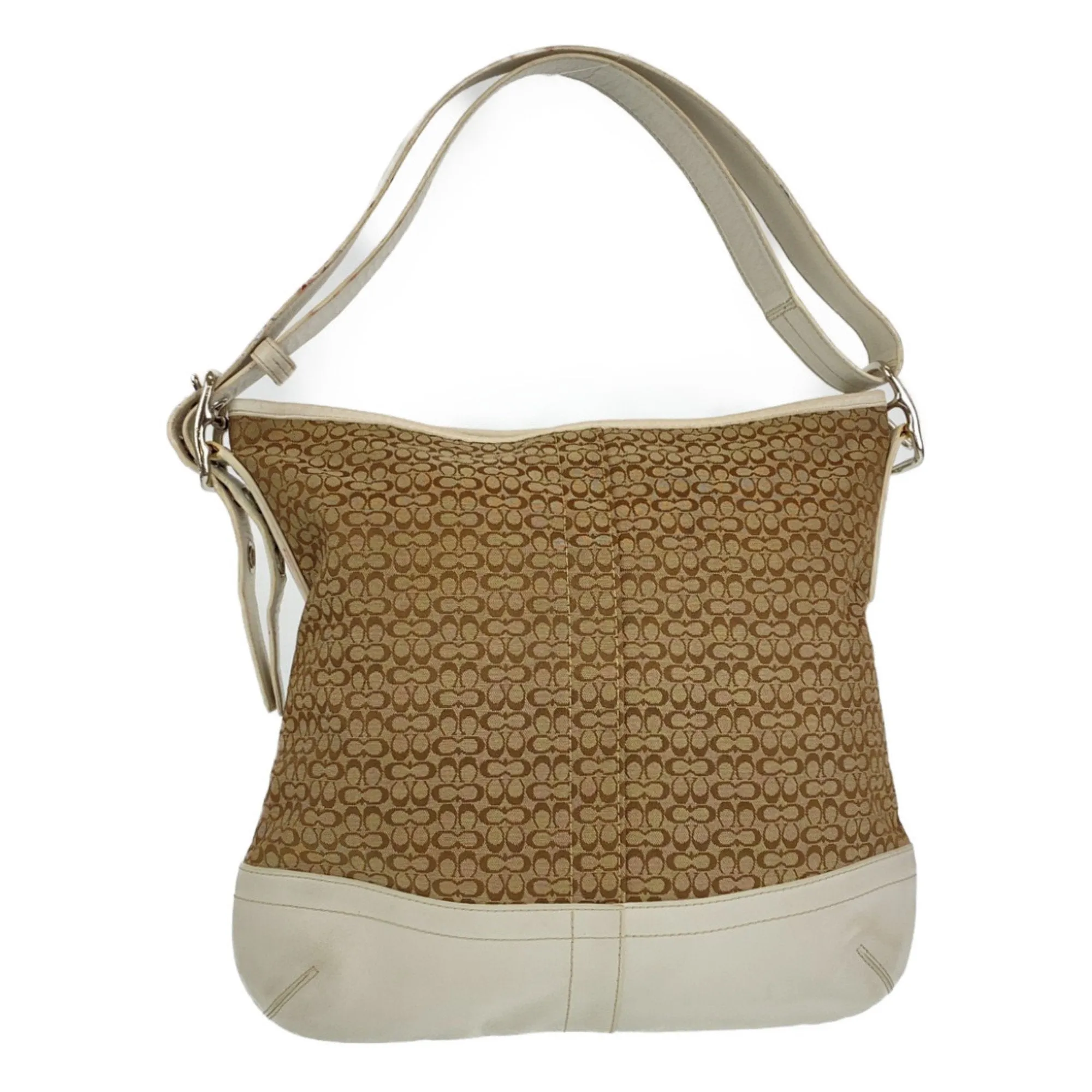 Coach  Leather Canvas Shoulder Bag (Pre-Owned)