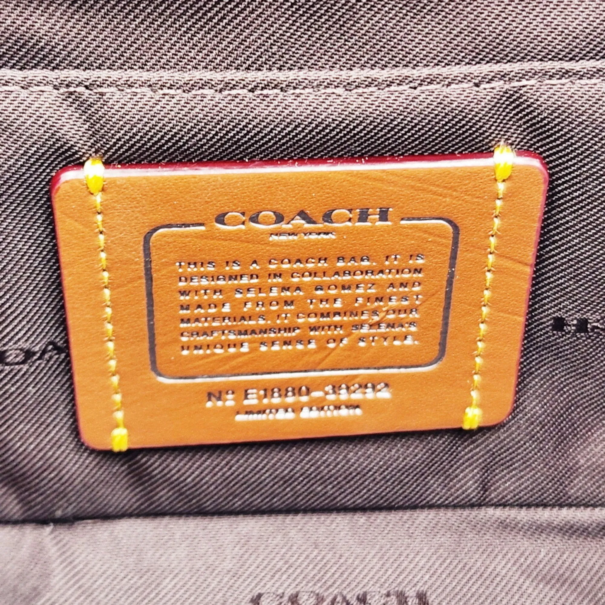 Coach Leather Handbag Shoulder Bag Vanity Bag (Pre-Owned)