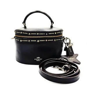 Coach Leather Handbag Shoulder Bag Vanity Bag (Pre-Owned)