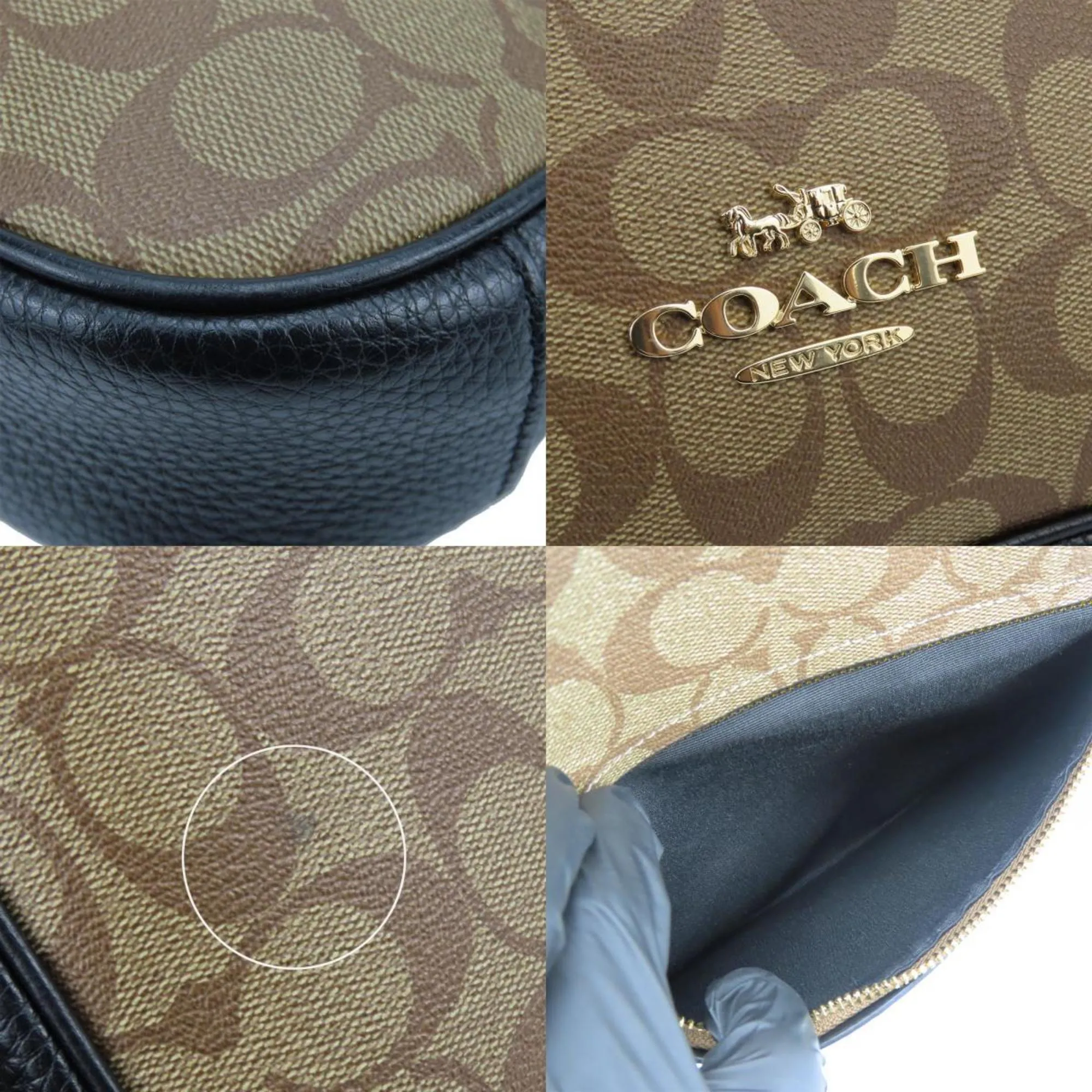 Coach   Leather Pvc Shoulder Bag (Pre-Owned)