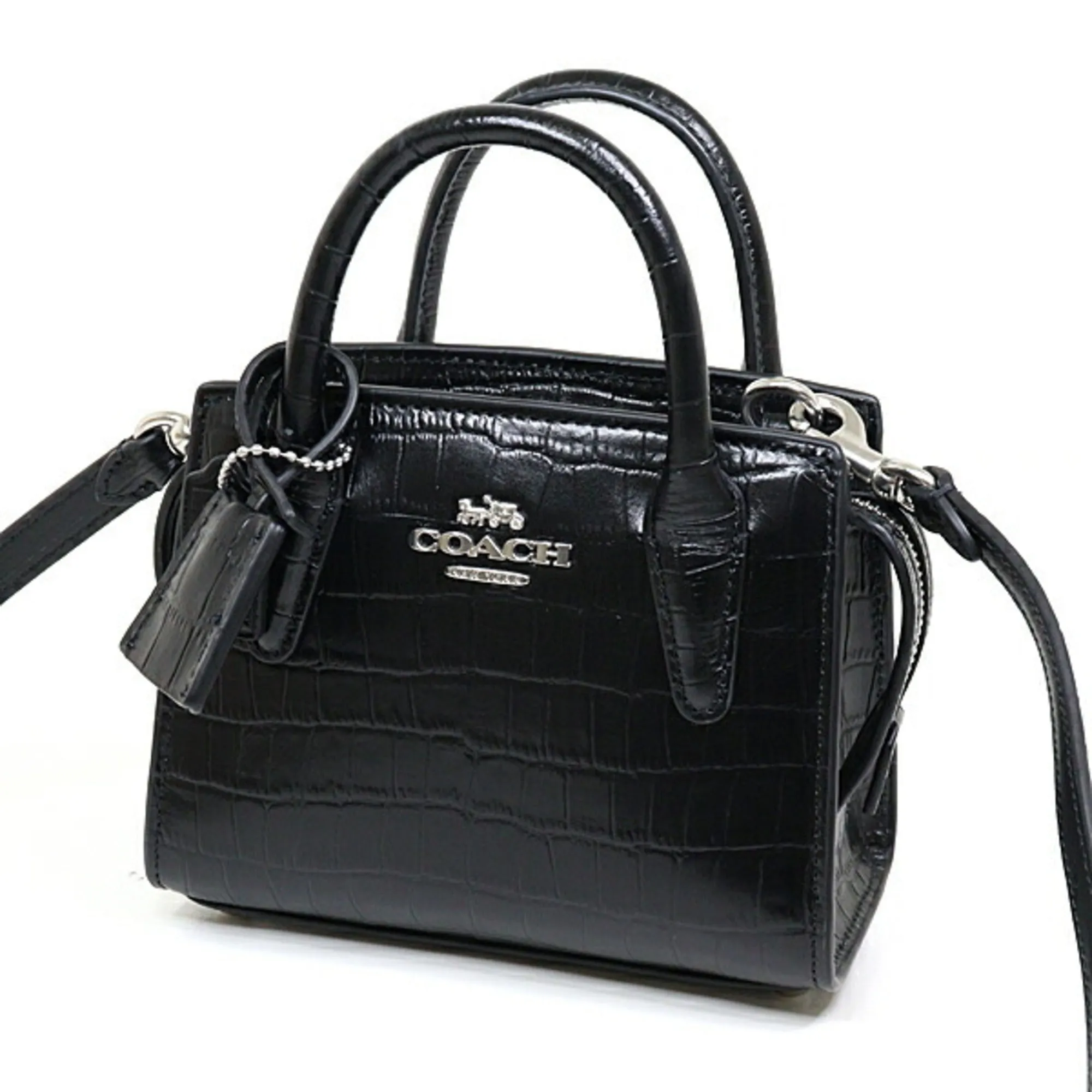 Coach  pink  yellow Leather Shoulder Bag (Pre-Owned)