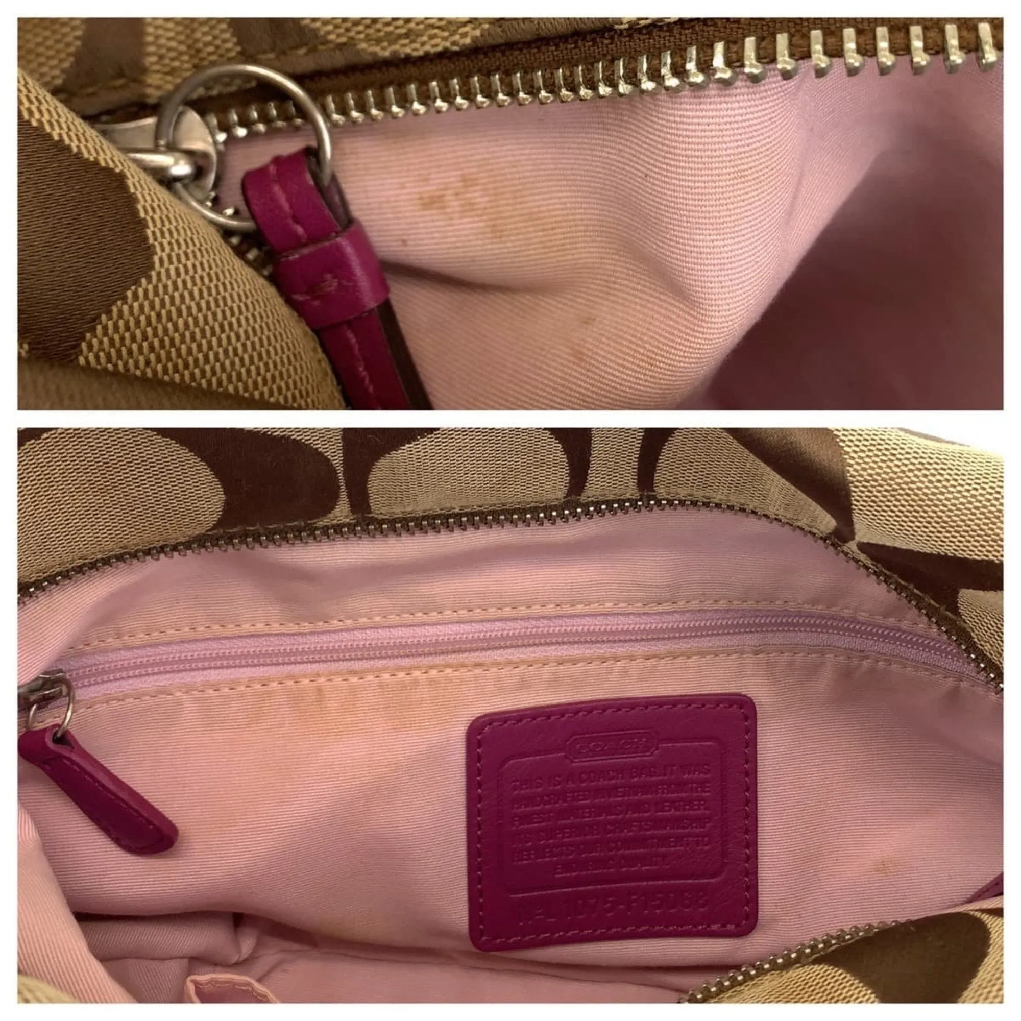 Coach  Signature Line Messenger Bag Shoulder Bag (Pre-Owned)