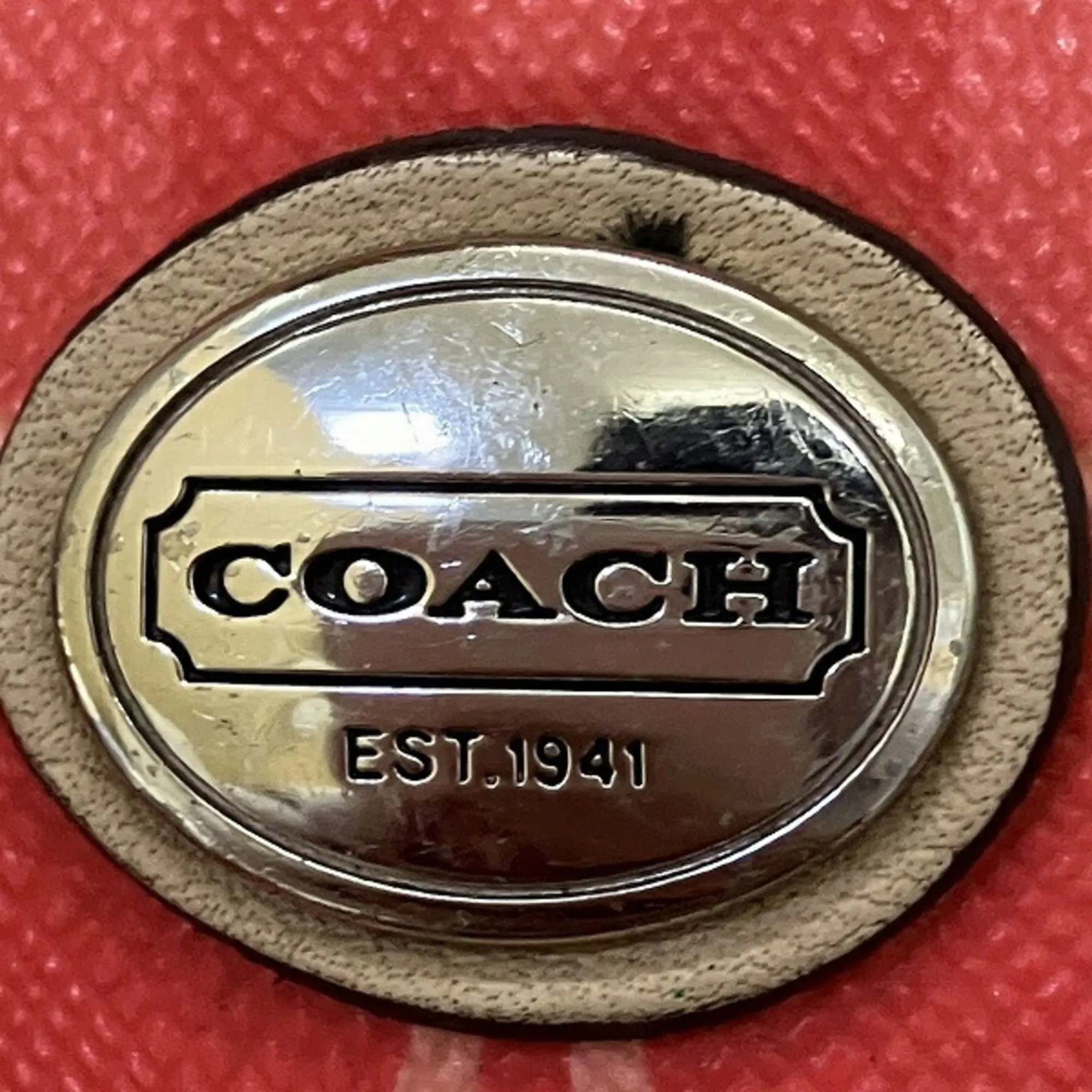Coach Signature  pink Pvc Boston Bag Handbag Shoulder Bag (Pre-Owned)