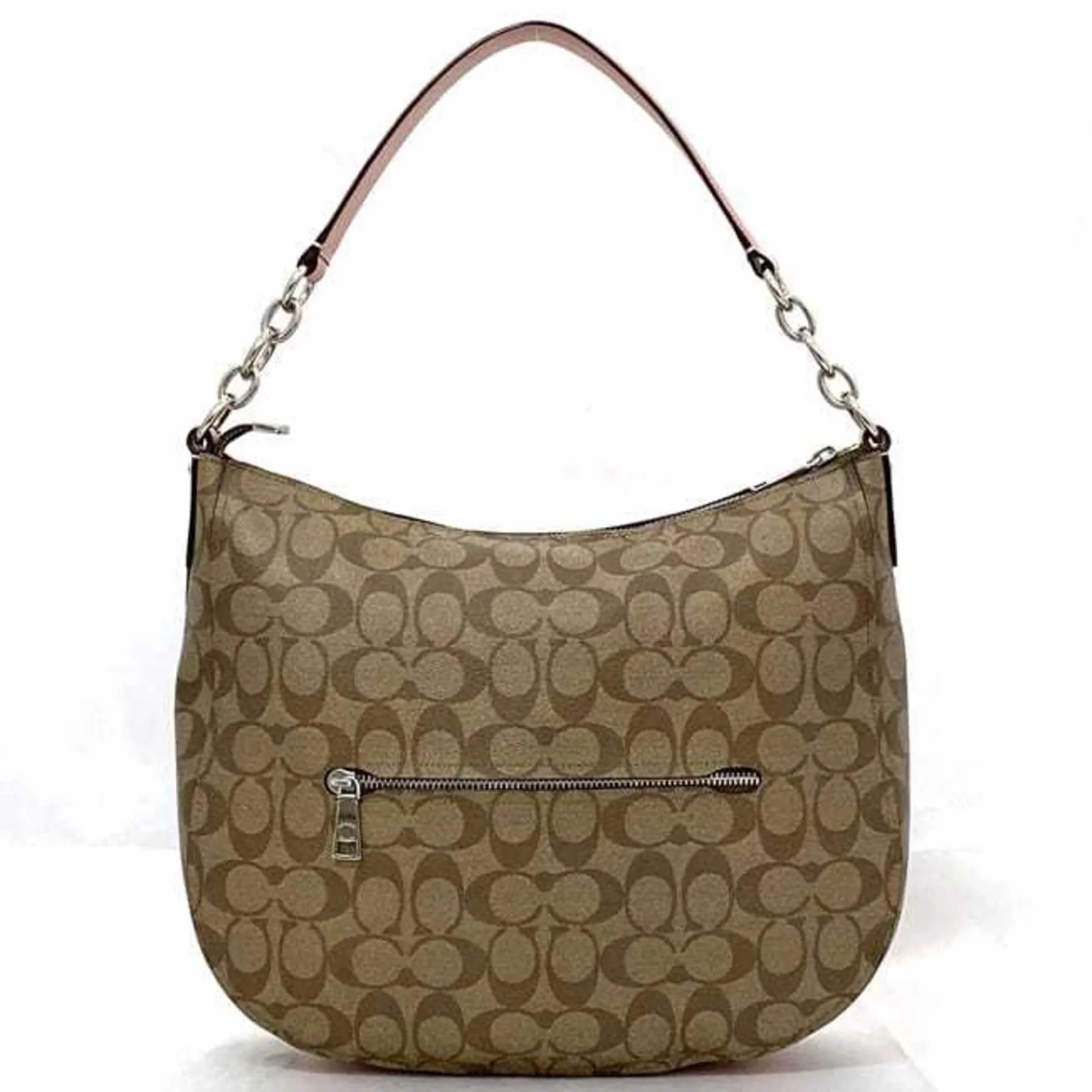Coach Signature pink Pvc Leather Shoulder Bag (Pre-Owned)