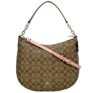 Coach Signature pink Pvc Leather Shoulder Bag (Pre-Owned)