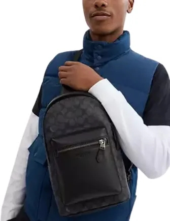 Coach West Pack In Signature Canvas
