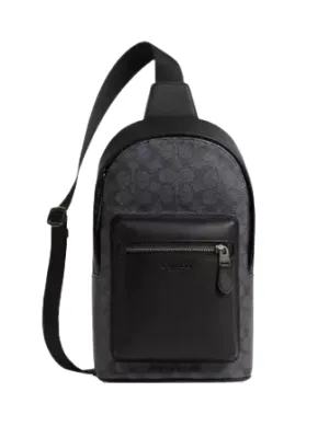 Coach West Pack In Signature Canvas