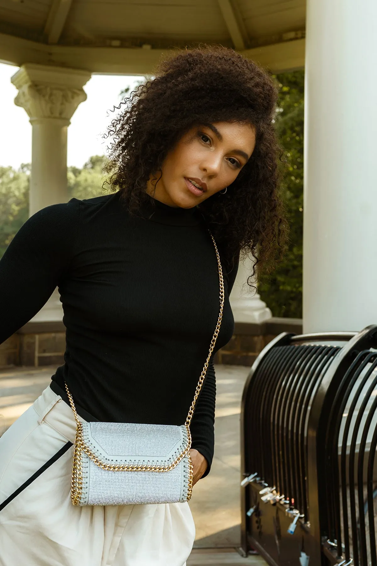 Colette Vegan Chain Detail Crossbody