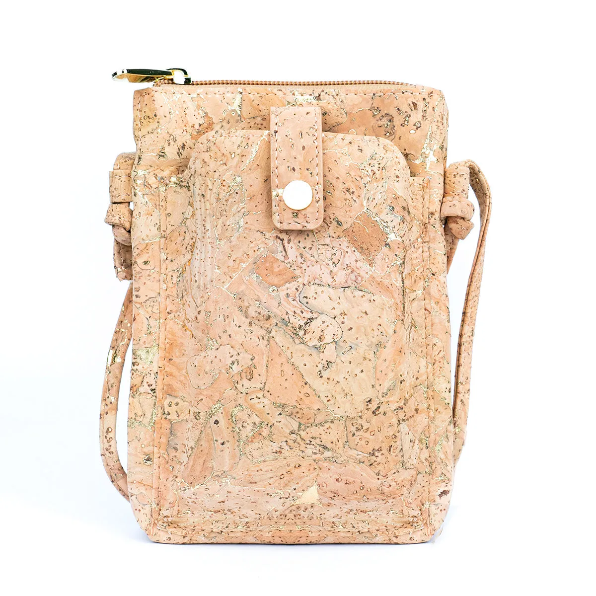 Cork Women's Phone Pouch - Magnetic Closure, Adjustable Shoulder Strap BAG-2300