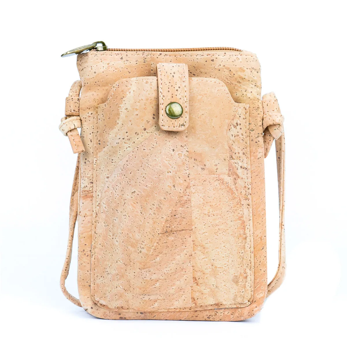 Cork Women's Phone Pouch - Magnetic Closure, Adjustable Shoulder Strap BAG-2300