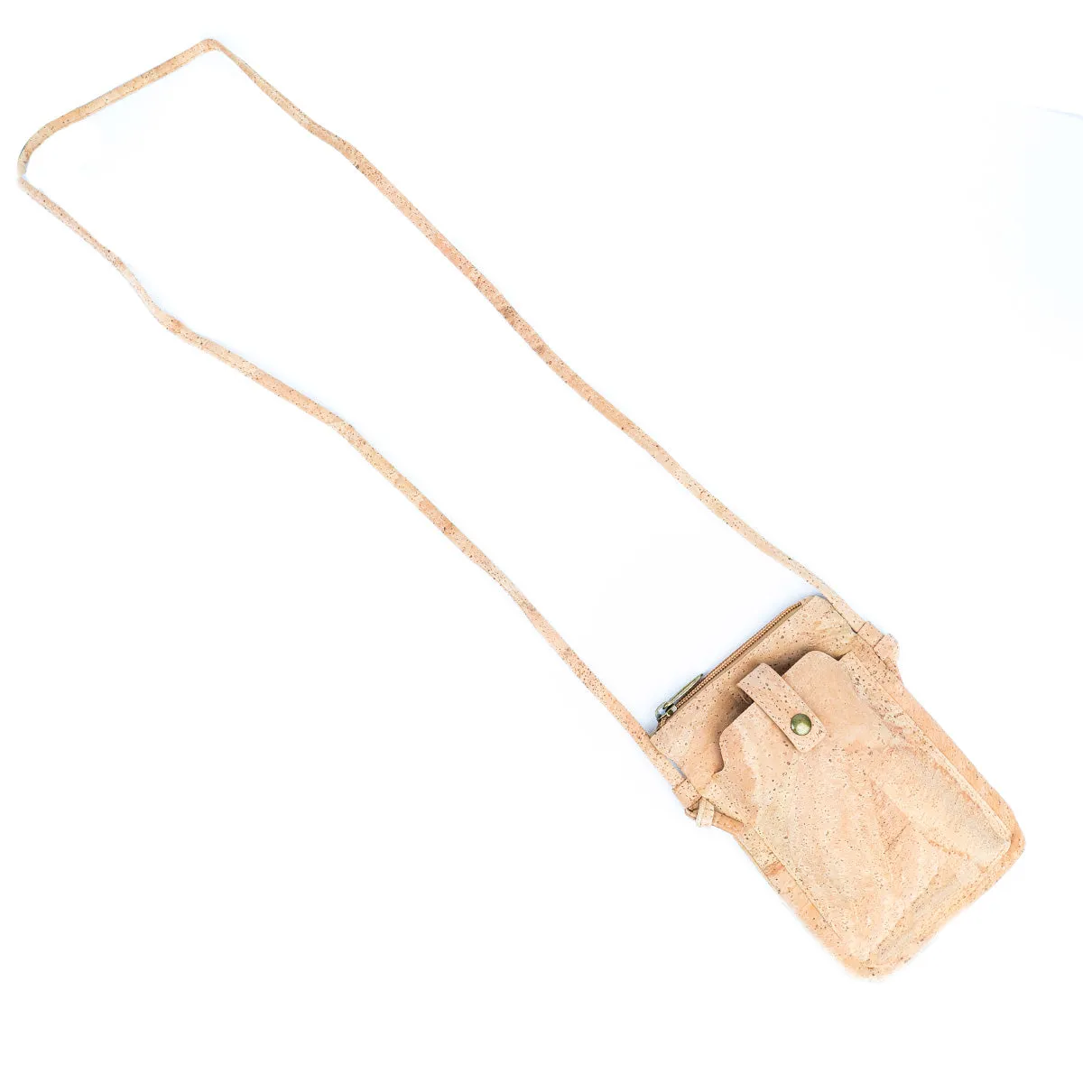 Cork Women's Phone Pouch - Magnetic Closure, Adjustable Shoulder Strap BAG-2300