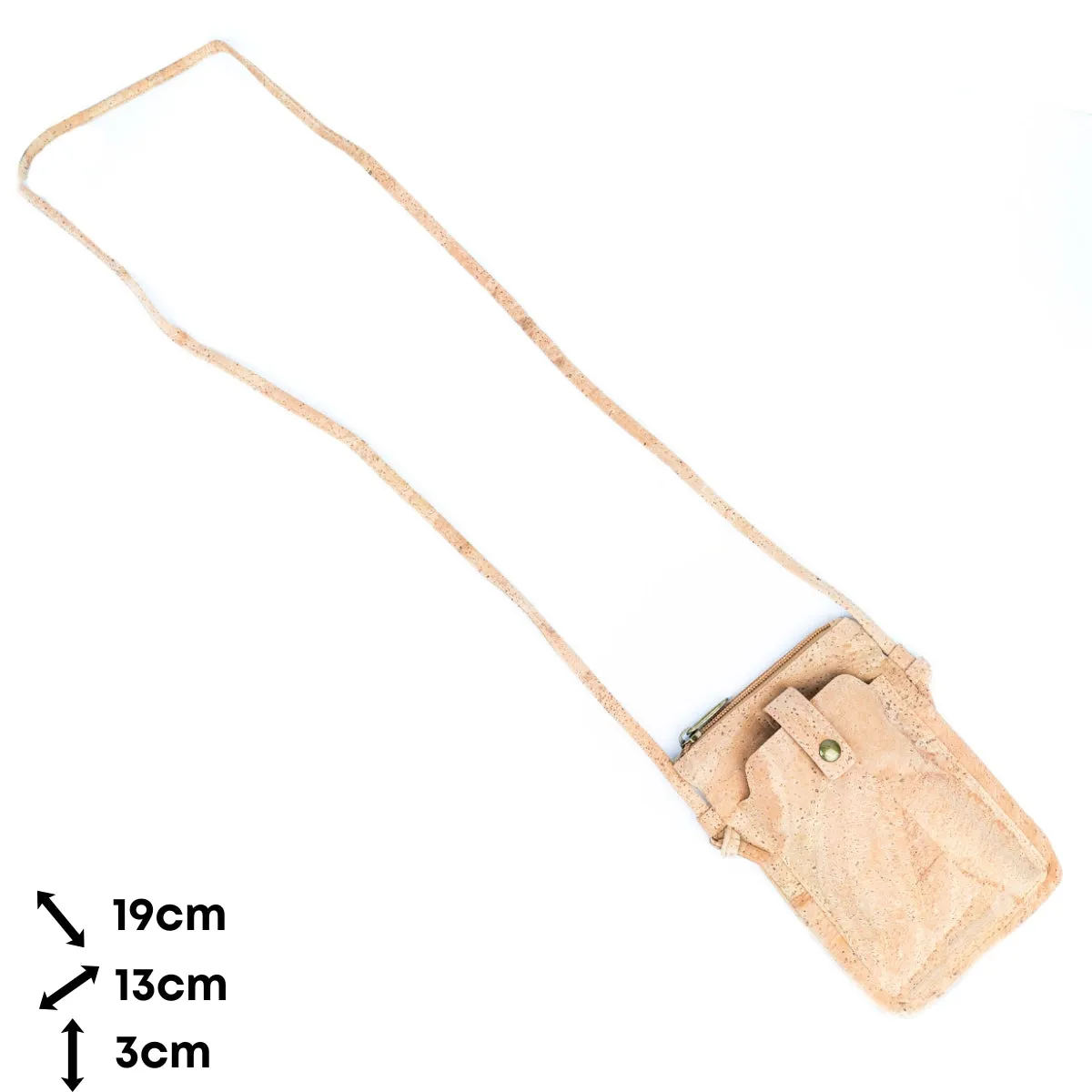 Cork Women's Phone Pouch - Magnetic Closure, Adjustable Shoulder Strap BAG-2300