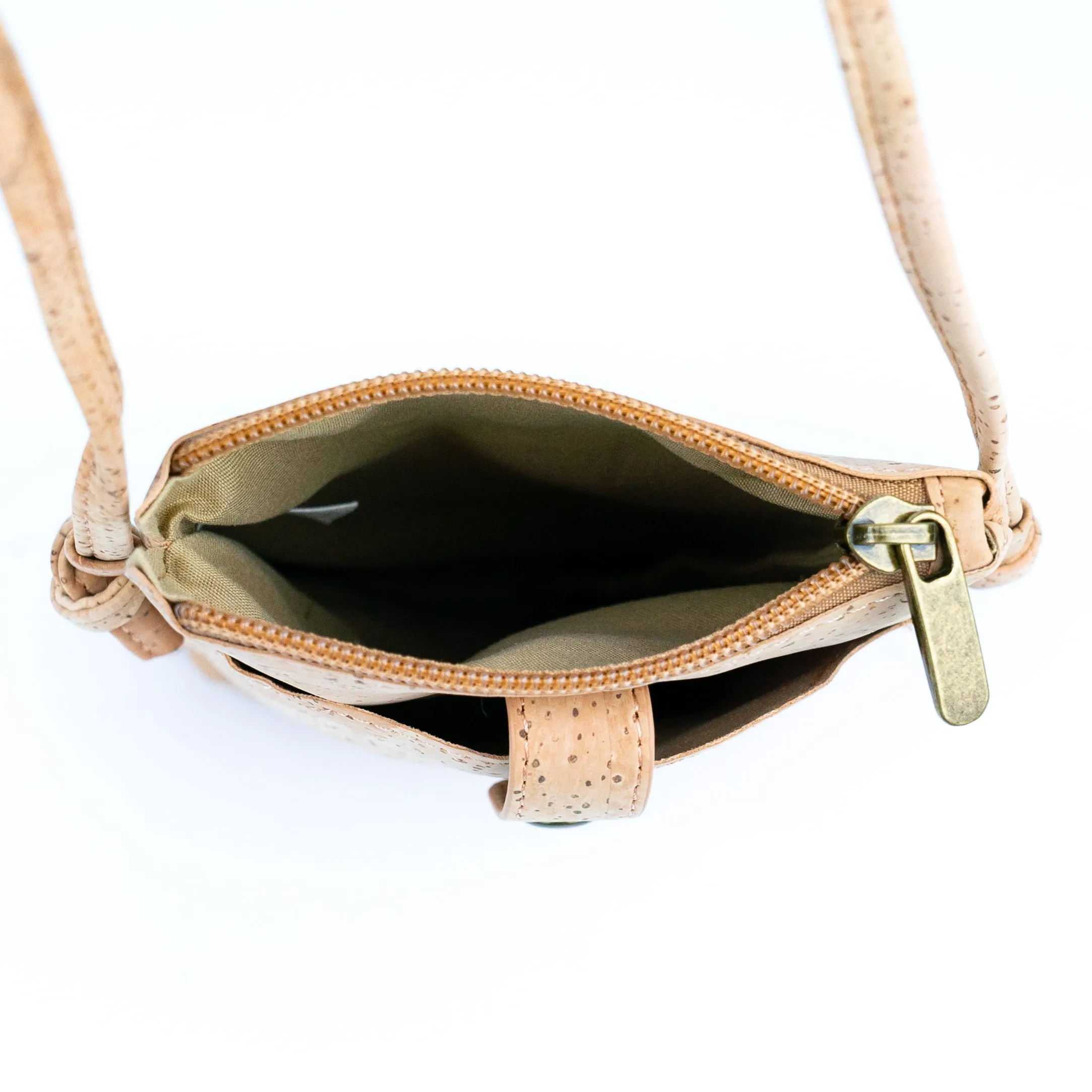 Cork Women's Phone Pouch - Magnetic Closure, Adjustable Shoulder Strap BAG-2300