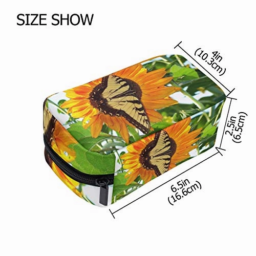 Cosmetic Bag Butterfly Flower Girls Makeup Organizer Box Lazy Toiletry Case