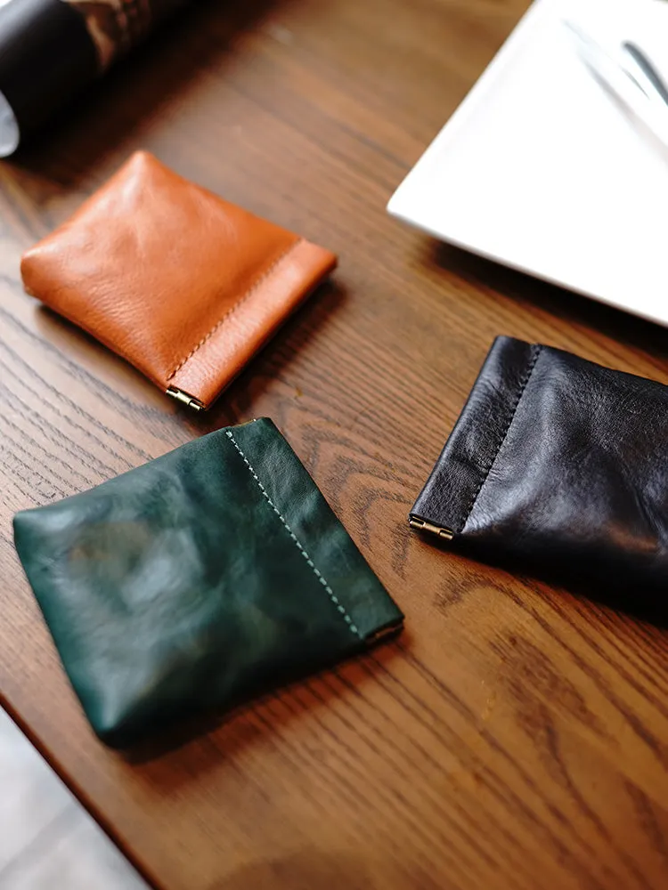 Cute Women Leather Change Wallet Slim Coin Wallets Headphone Case Cord Organizer For Women