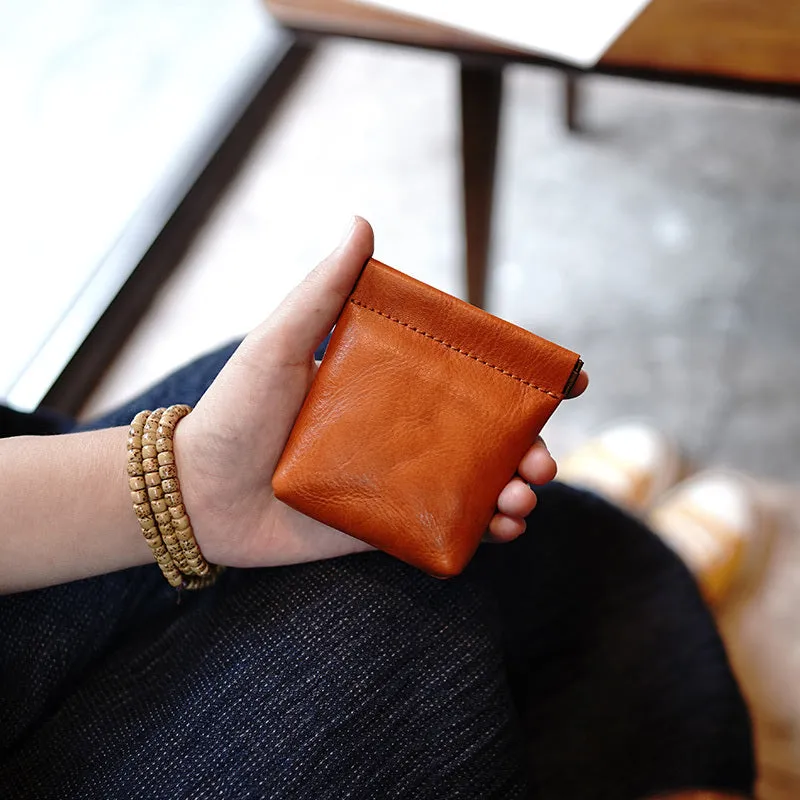 Cute Women Leather Change Wallet Slim Coin Wallets Headphone Case Cord Organizer For Women