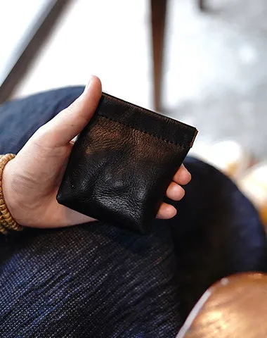 Cute Women Leather Change Wallet Slim Coin Wallets Headphone Case Cord Organizer For Women