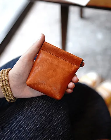 Cute Women Leather Change Wallet Slim Coin Wallets Headphone Case Cord Organizer For Women