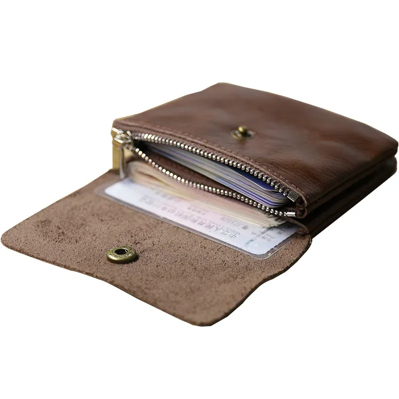 Cute Women White Leather Mini Zip Coin Wallets Change Wallets Slim Billfold Wallet For Women