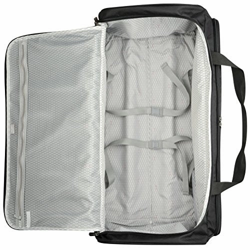 Delsey Luggage Cruise Soft 30" Trolley Rolling Duffel, Black, One Size