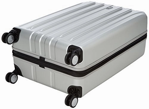 Delsey Luggage Helium Titanium Carry On And 29" Spin Lug, Silver