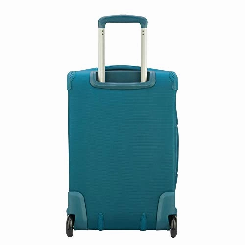 Delsey Luggage Hyperglide Carry On Luggage Lightweight Rolling Suitcase, Teal Blue