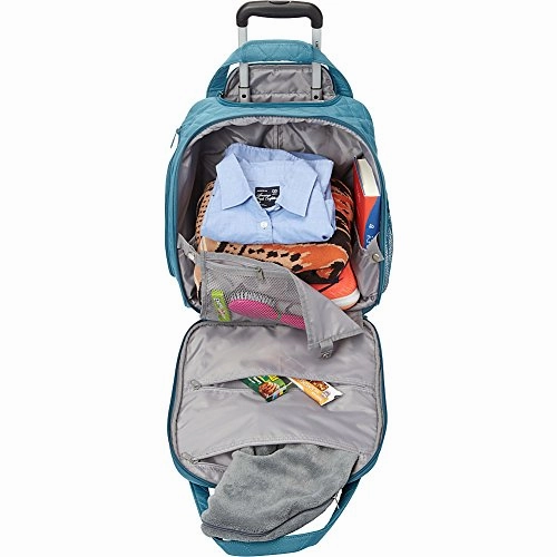 Delsey Quilted Rolling Underseat Bag For Carry-On Fits Overhead & Under Airline Seat - (Purple)