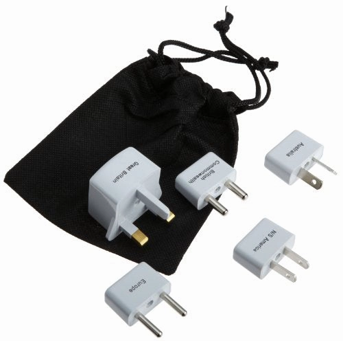 Design Go Luggage Worldwide Adaptor Kit, White, One Size
