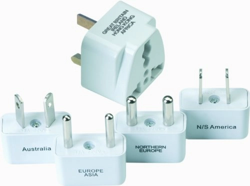 Design Go Luggage Worldwide Adaptor Kit, White, One Size