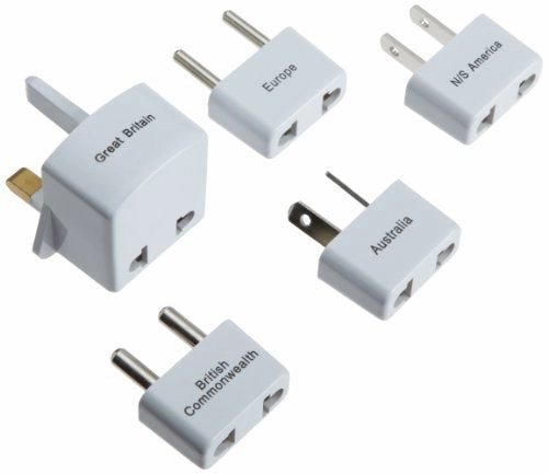 Design Go Luggage Worldwide Adaptor Kit, White, One Size