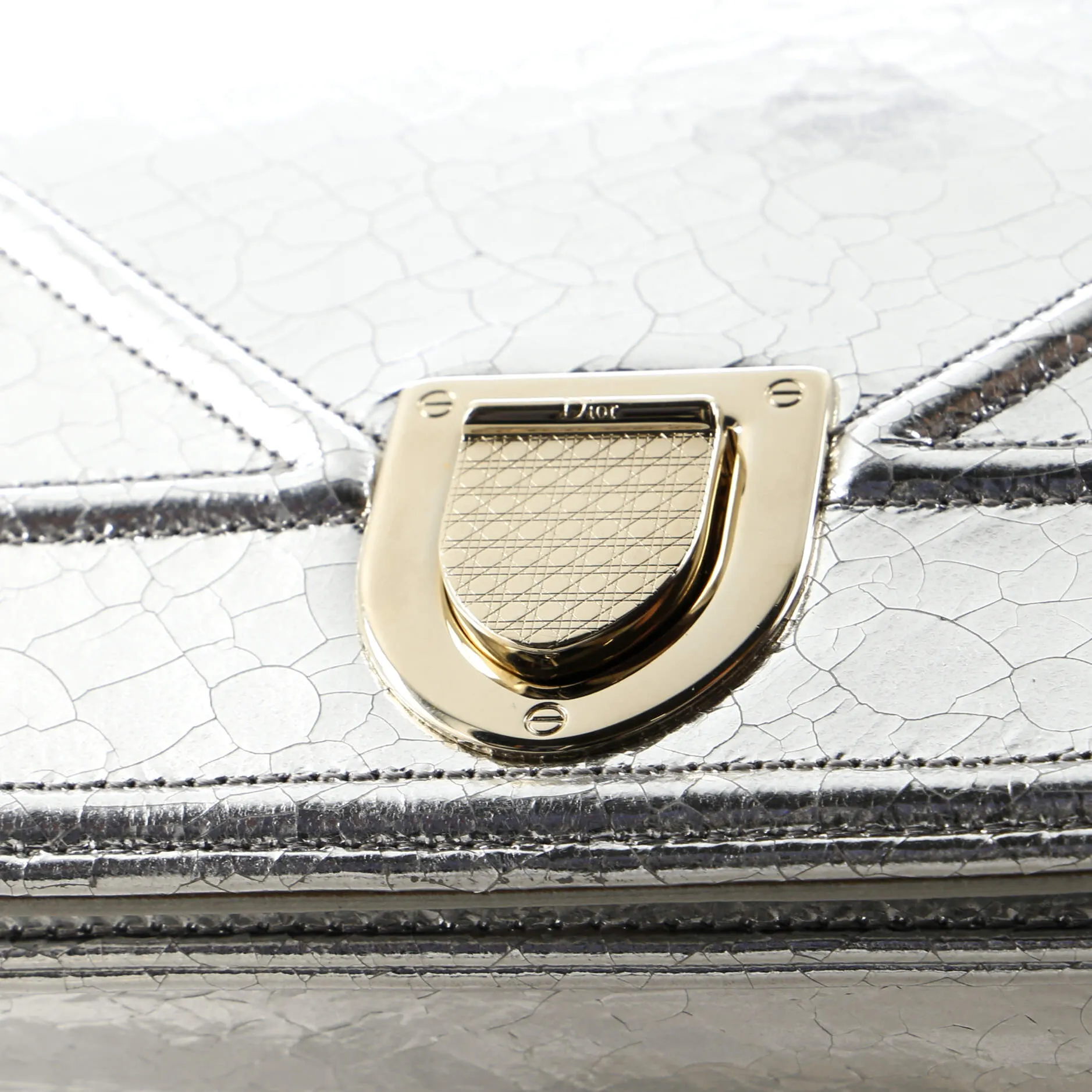 Diorama Flap Bag Crackled Deerskin Medium