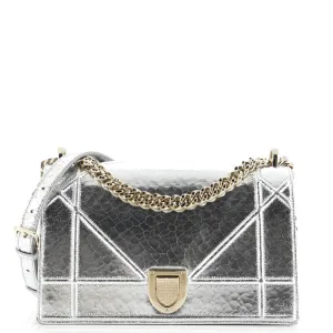 Diorama Flap Bag Crackled Deerskin Medium