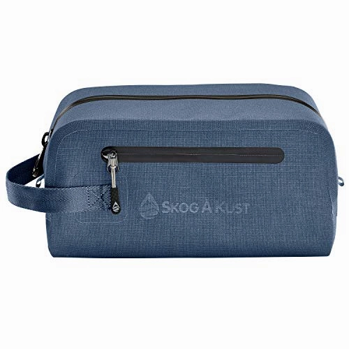 DoppSk Waterproof & Leak-proof Travel Toiletry Bag (Small, Midnight Blue)