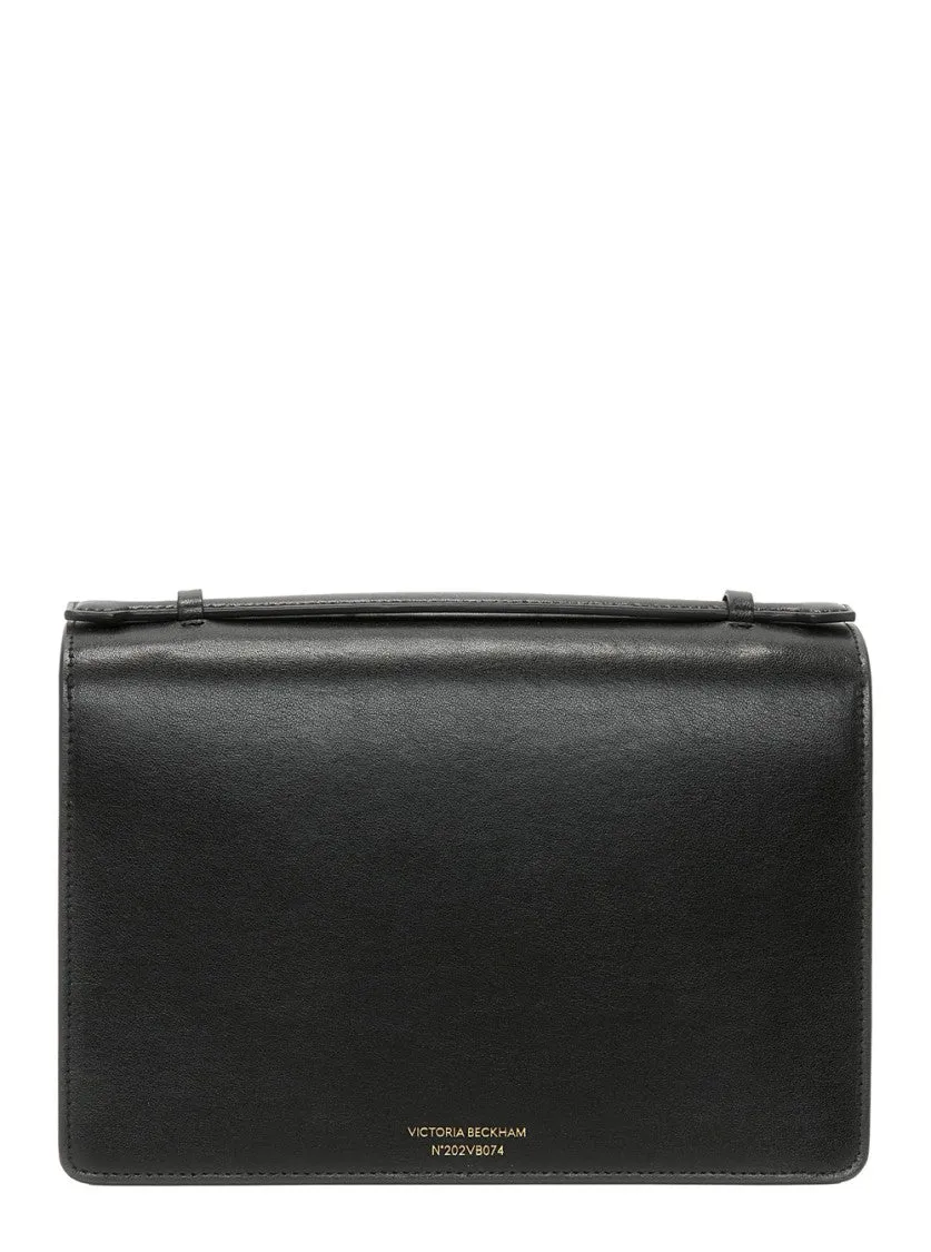 Dorian' Black Shoulder Bag With Adjustable