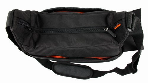Duragadget Bb Gun Carry / Storage Bag Nylon Shoulder Bag In Black & Orange With Customizable