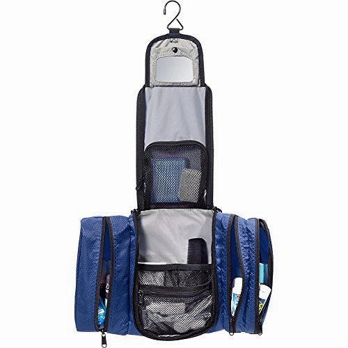 eBags Pack-it-Flat Hanging Toiletry Kit for Travel - (Denim)