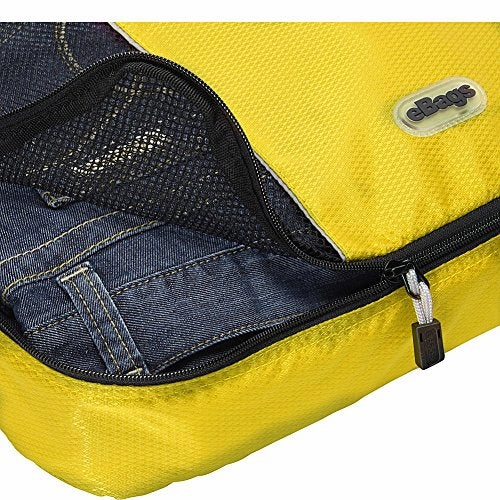 eBags Packing Cubes for Travel - 3pc Set - (Canary)