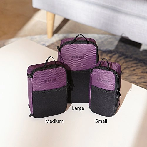 eBags Small Cord Packing Cube - Cable Organizer Bag - (Black)