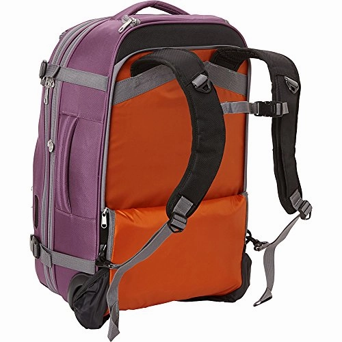 eBags TLS Mother Lode Rolling Weekender 22" Travel Backpack with Wheels - Carry-On - (Eggplant)