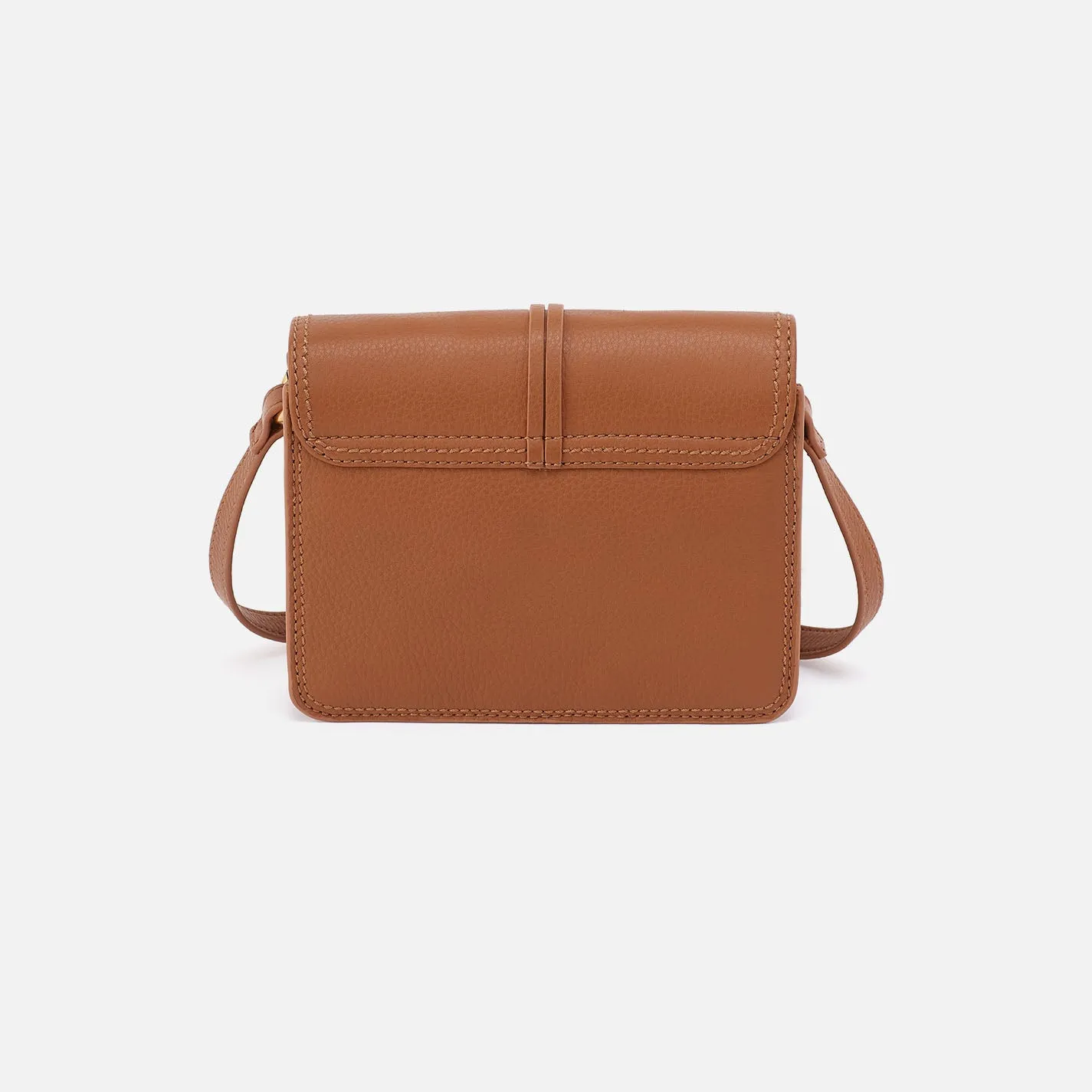 Eden Small Crossbody In Pebbled Leather - Warm Honey