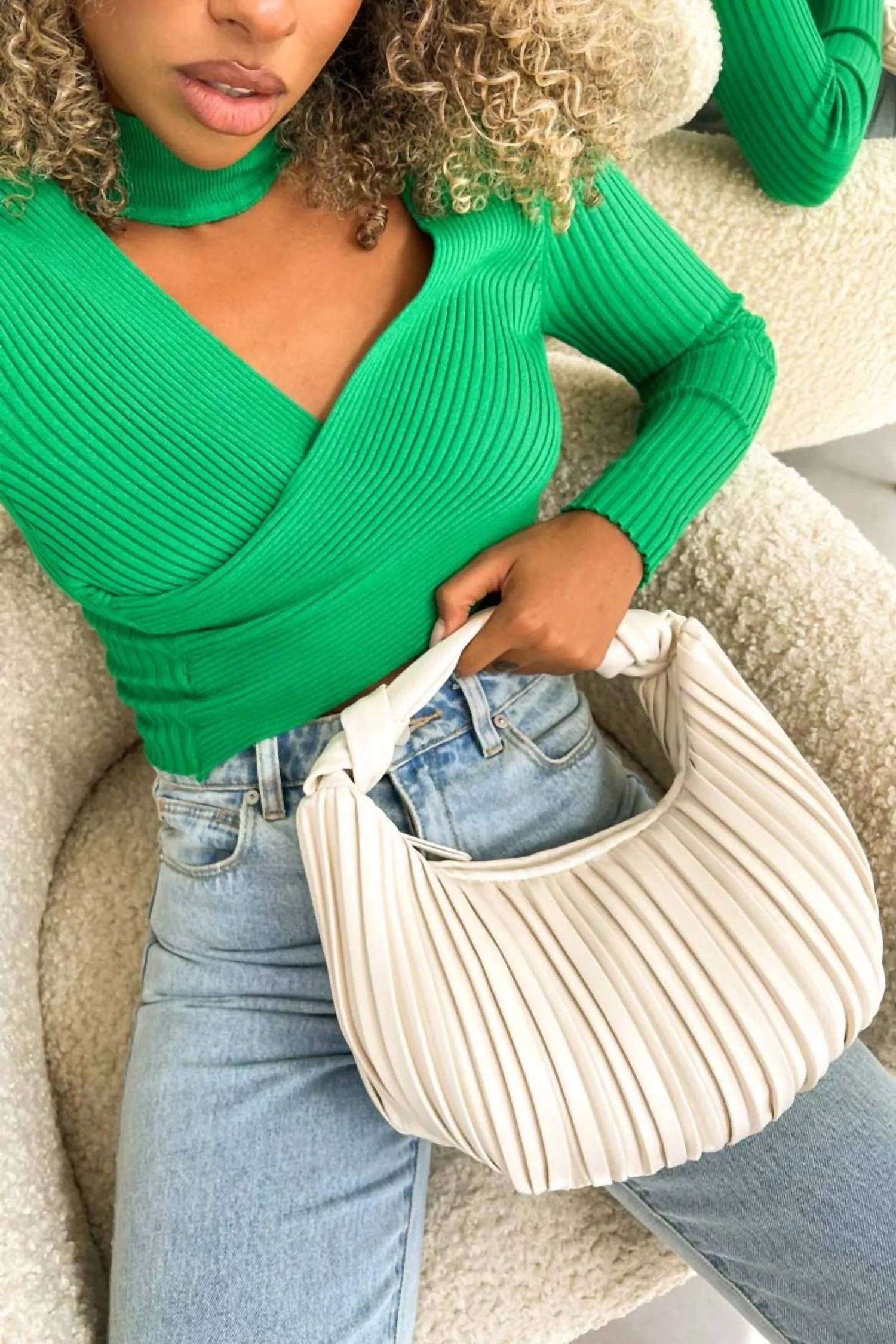 Effie Shoulder Bag In Bone