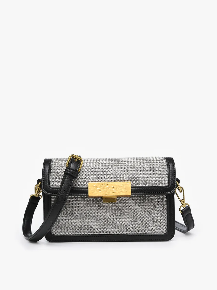 Elizabeth Vegan Straw Crossbody