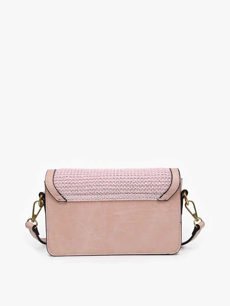 Elizabeth Vegan Straw Crossbody
