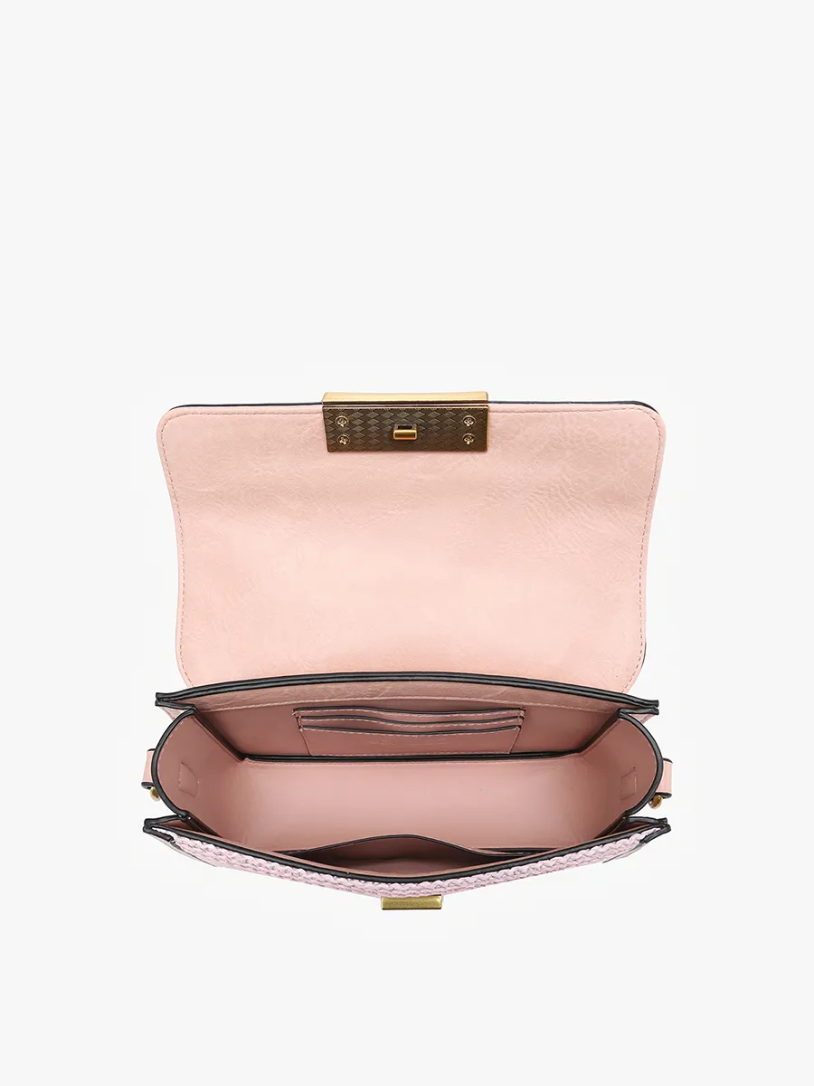Elizabeth Vegan Straw Crossbody