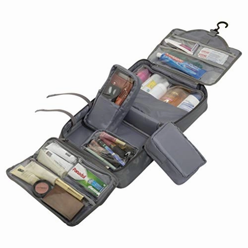 Extra Large Hanging Toiletry Bag With Customizable Storage | Store Toiletries, Makeup, Cosmetics, Personal Items | Waterproof Fabric, Hang Hook | Makeup Bag | Cosmetic Bag