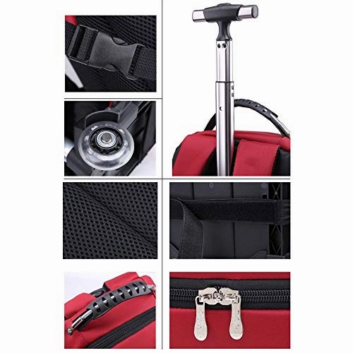 FANQIECHAODAN Trolley Backpack Large Capacity Shoulder Lever Computer Backpack Travel Backpack,Three Use Men And Women Travel BackpackSuper Lightweight Travel Carry On Cabin Hand Luggage Suitcase with