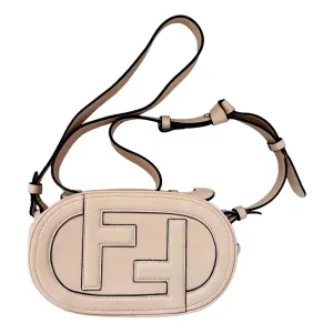 Fendi ??O??Lock Mini?? Fendi Logo Light Rose Pink Shoulder and Crossbody Bag